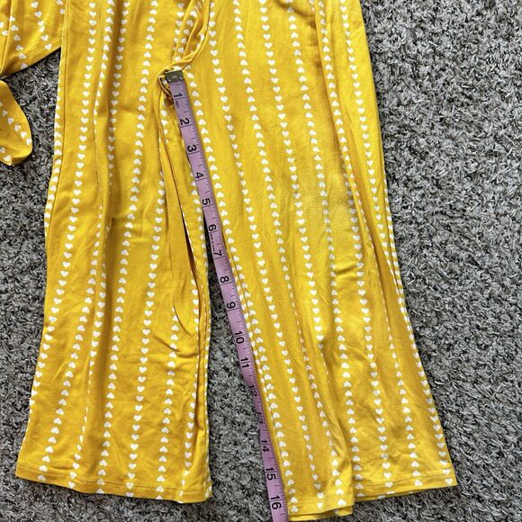 Lily Bleu Girls Sz 6 2 Piece Pants Set Yellow Heart Stretchy - Picture 10 of 14